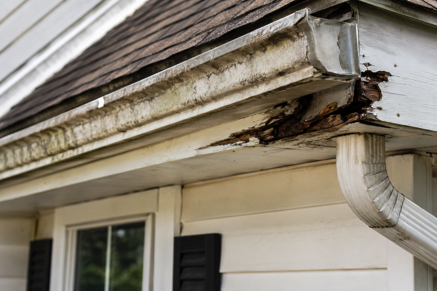 Gutter Water Damage - Northeast Maryland